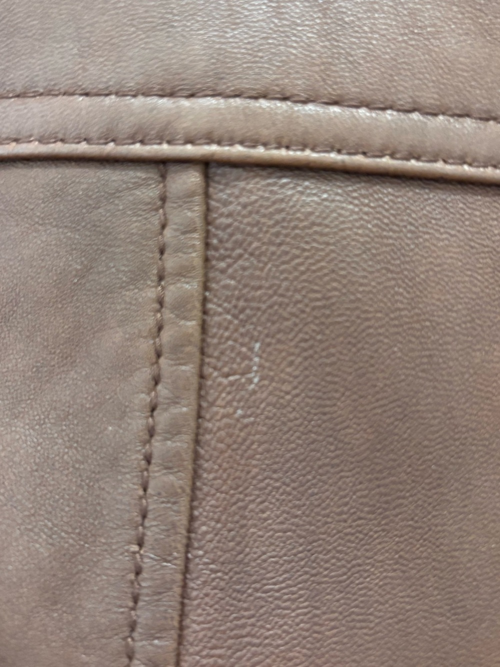 Marc New York Brown Leather Zip-Front Jacket - Picture 4 of 4